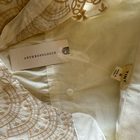 Anthropologie Embroidered Eyelet Tank Sz Small - Picture 10 of 15